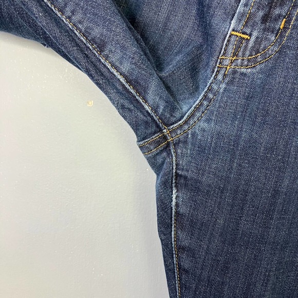 AG Adriano Goldschmied Men's Straight Jeans - Dark Blue - Picture 5 of 16